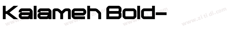 Kalameh Bold字体转换